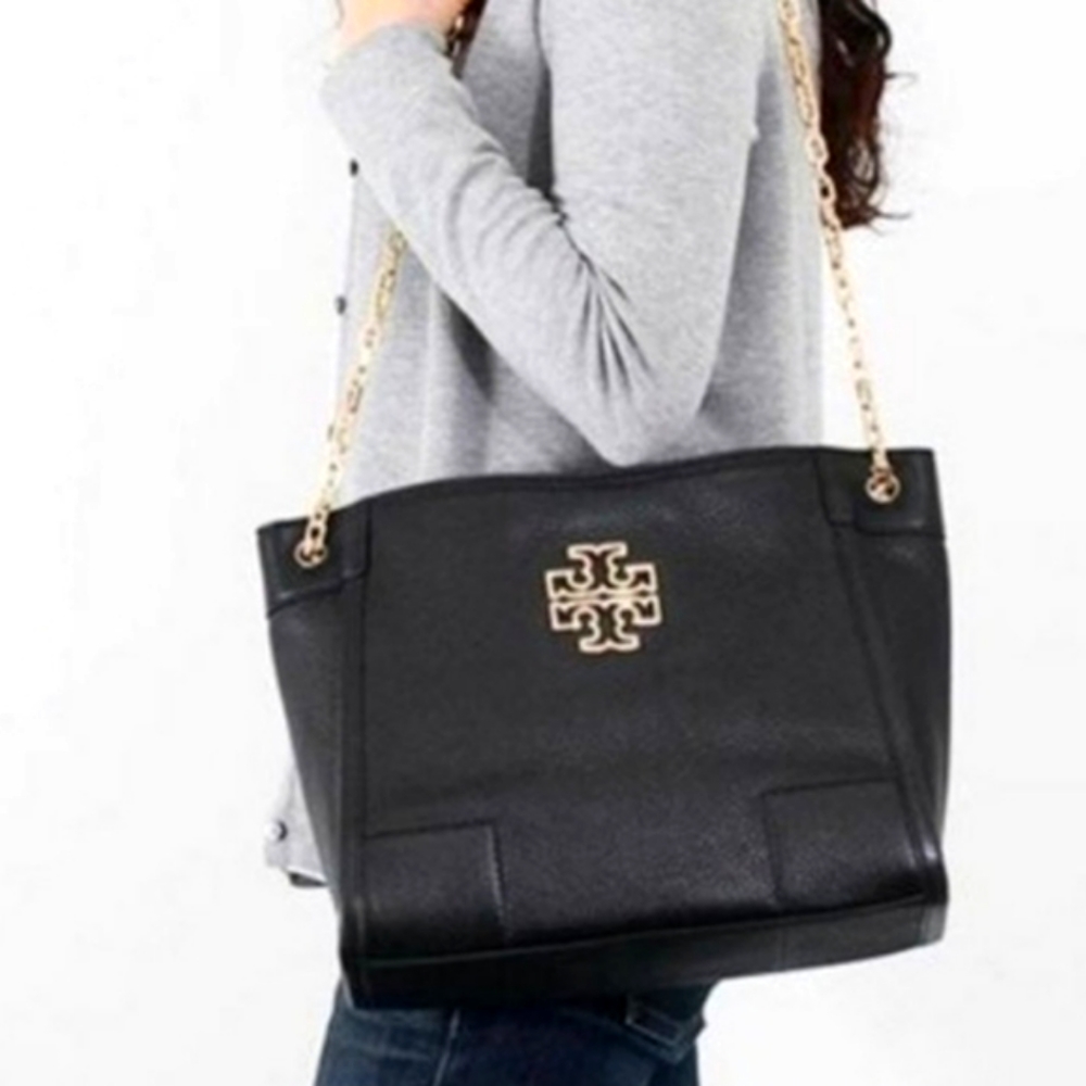 Tory Burch Britten Slouchy Leather Tote